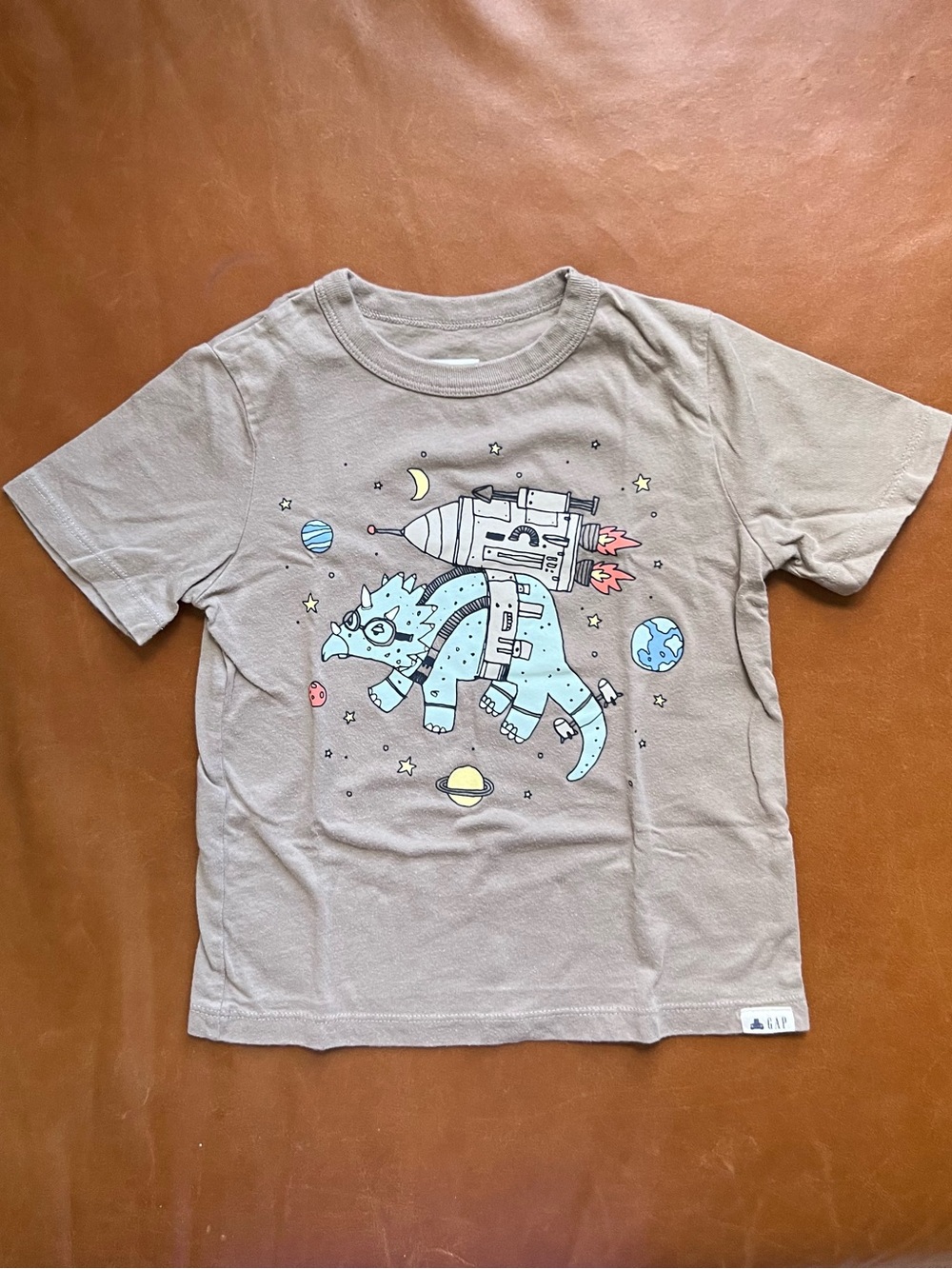GAP Kids Space Dinosaur Organic Cotton Tee, 4T